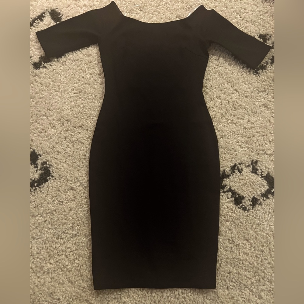 Lulus super cute fitted black dress